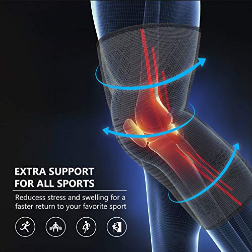 HOMPO Ginocchiera Ortopedica Luce,Traspirante