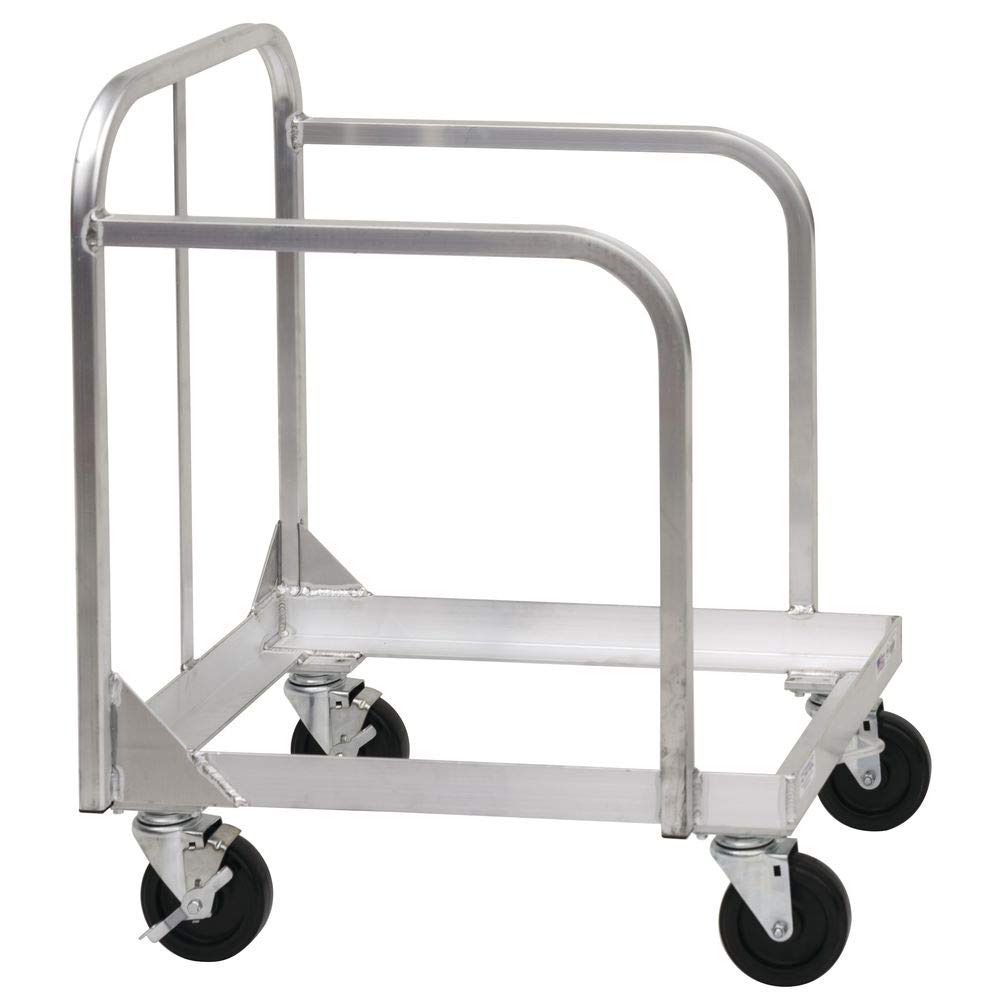 New Age Aluminum Sheet Pan Dolly with Sides and Handle - 22" L X 22" W x 32" H by NEW AGE INDUSTRIAL CORP – Aluminum, Silver, Model 715347101623