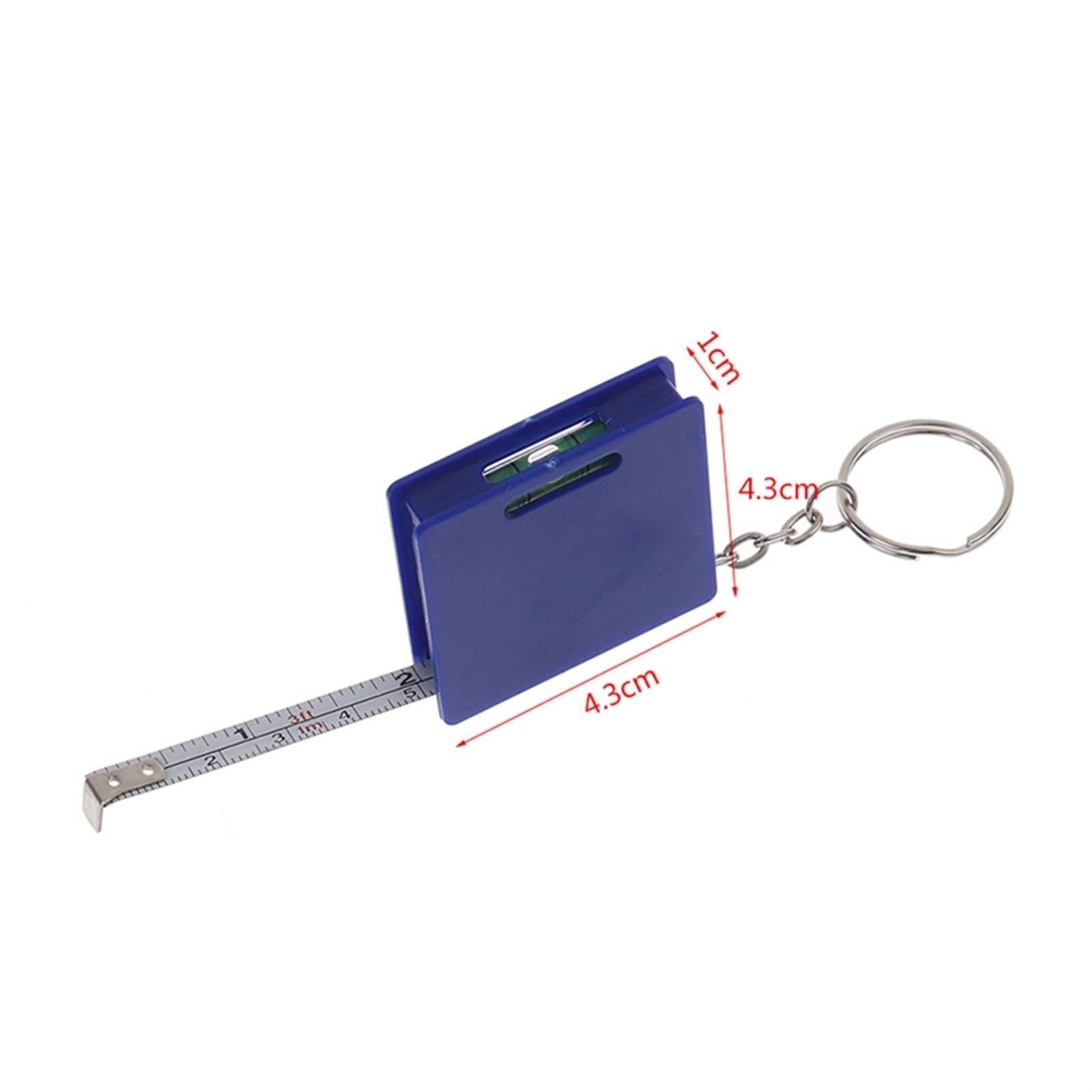 Cinta métrica de polipropileno | Azul 4,3x4,3cm for Construcción y Bricolaje: Medidas