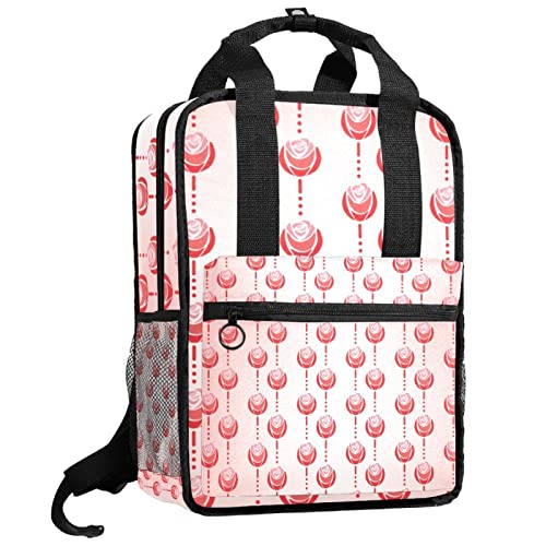 Sac à dos pour garçons et filles au motif géométrique avec bretelles réglables