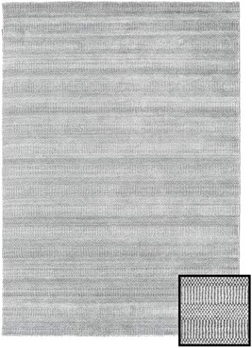 CarpetVista Alfombra Bambú Grass - Gris 160x230 Alfombra Moderna