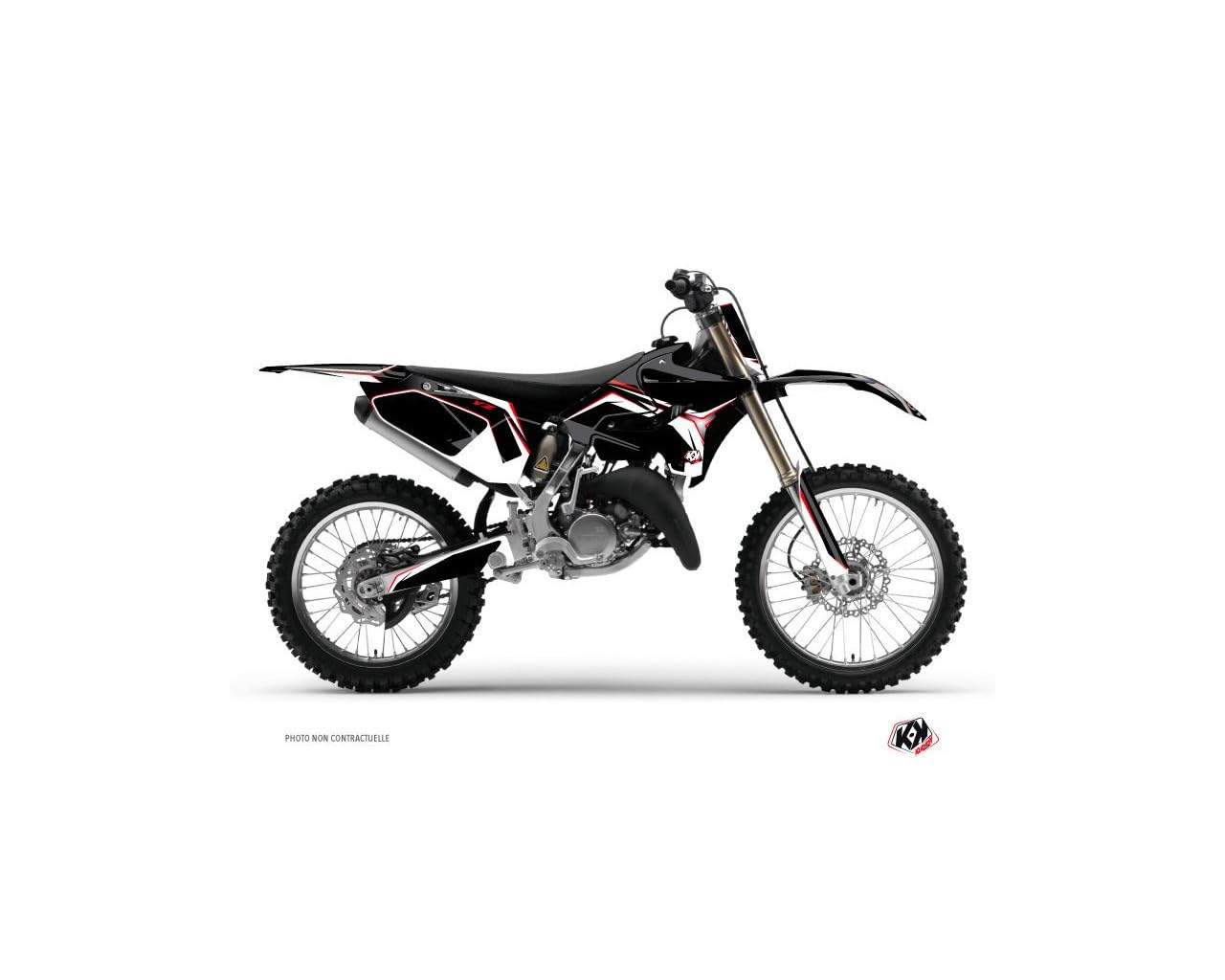 Kit déco Yamaha 125 YZ rouge protège les carénages rayés