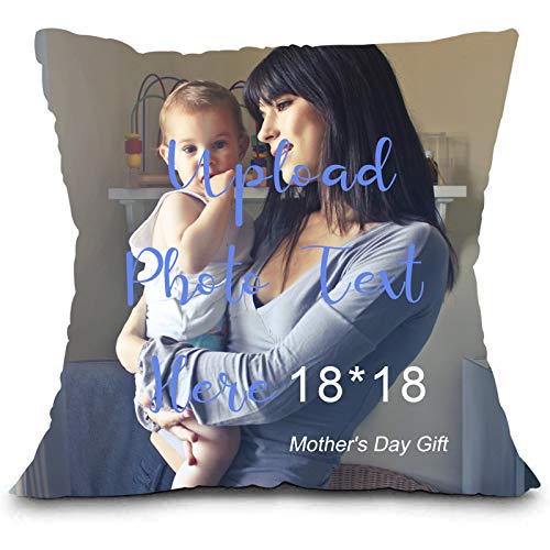 Custom Pillowcase Personalized Throw Pillow Cover Print Photo or Text Pillow Cases for Mom, from Daughter Son Custom Pillowcase Personalized Throw Pillow Cover Print Photo or Text Pillow Cases for Mom, from Daughter Son