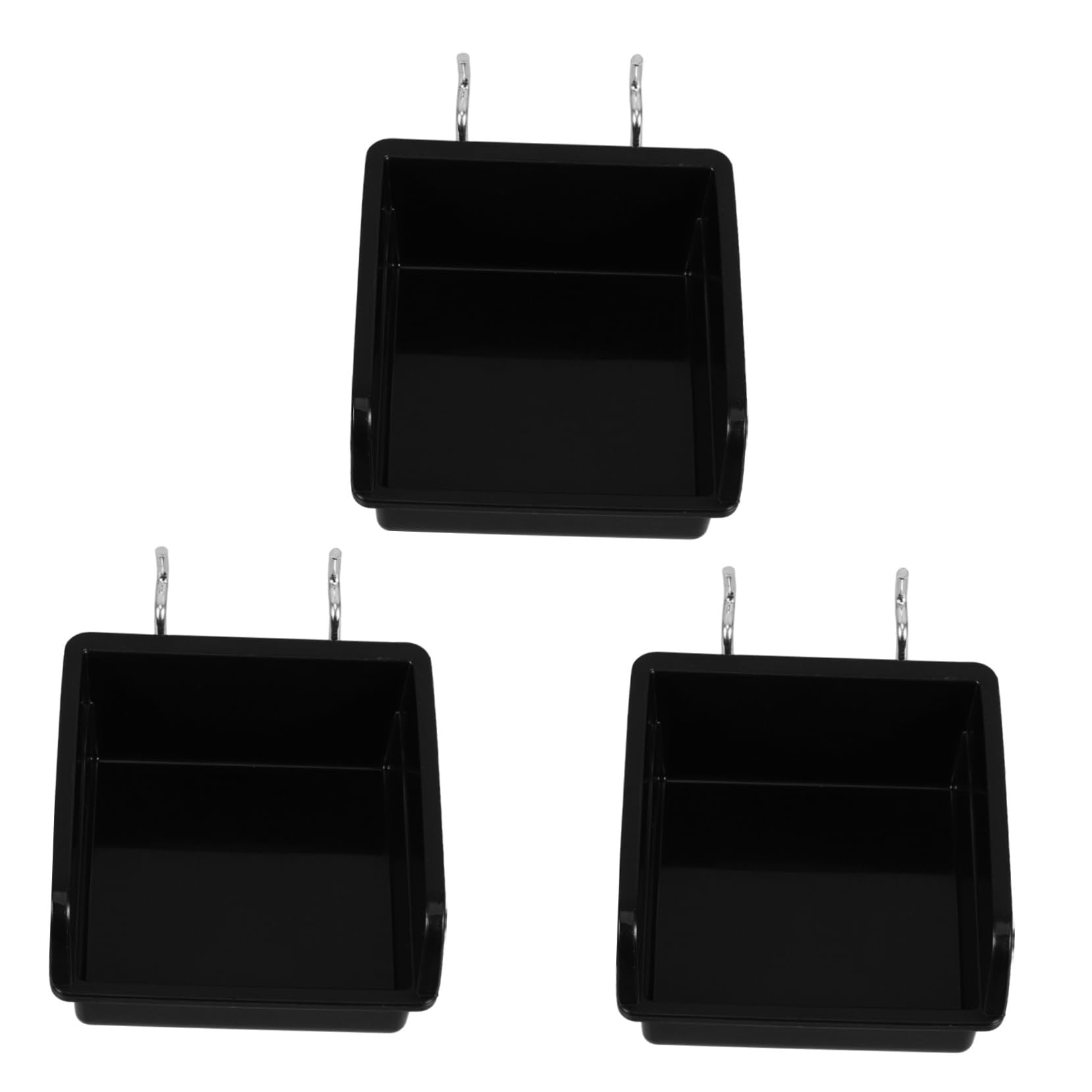 DOITOOL Office Pegboard Wall Organizer 3pcs Small Parts Bins Portable Garage Storage Bins Antistatic Design