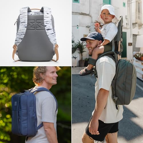 Image of MiniMeis HERO Backpack, Birch - 7.4 Gallon Capacity - Compatible with MiniMeis Child Shoulder Carrier & Stroller - Converts into Baby Seat