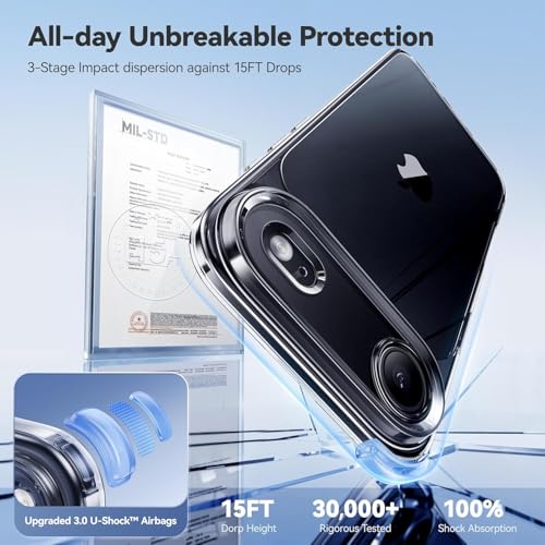 Image of REALCASE Stylish Silicone Back Cover Case for iPhone 17 Air | Scratch Resistant Protective Crystal Clear Transparent Shock Proof Bumper Back Cover Case for iPhone 17 Air