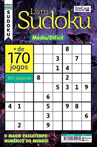Livro Sudoku 17: Nível Médio/ Difícil - O maior passatempo numérico do mundo!