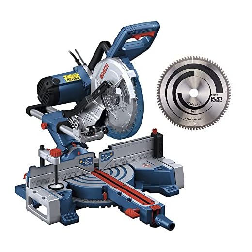 Bosch Serra meia esquadria telescópica GCM 254 D + Disco Multimaterial Alumínio 110V