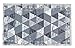 Produktbild ASTRA Rutschfester Teppich Wohnzimmer - Miabella Fußmatte innen - Küche Läufer Flur Schmutzfangmatte - Sauberlauf 66x110cm Dreiecke hellgrau