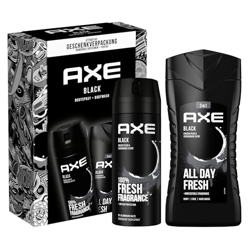AXE Black Coffret cadeau avec déodorant et gel douche (150 ml + 250 ml)