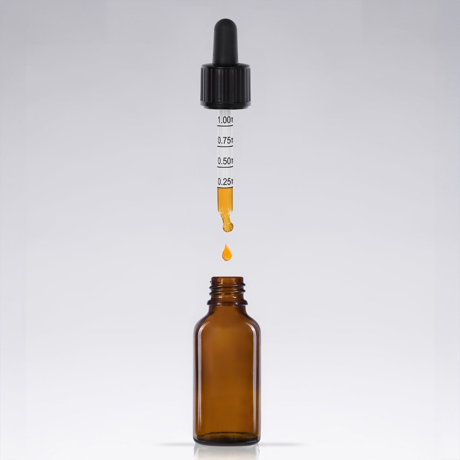 Oputec 50x 30 ml Pipettenflaschen Braunglas mit Glaspipette & Skala + Etiketten – auslaufsichere Tropfflaschen für Öle, Tinkturen, Kosmetik