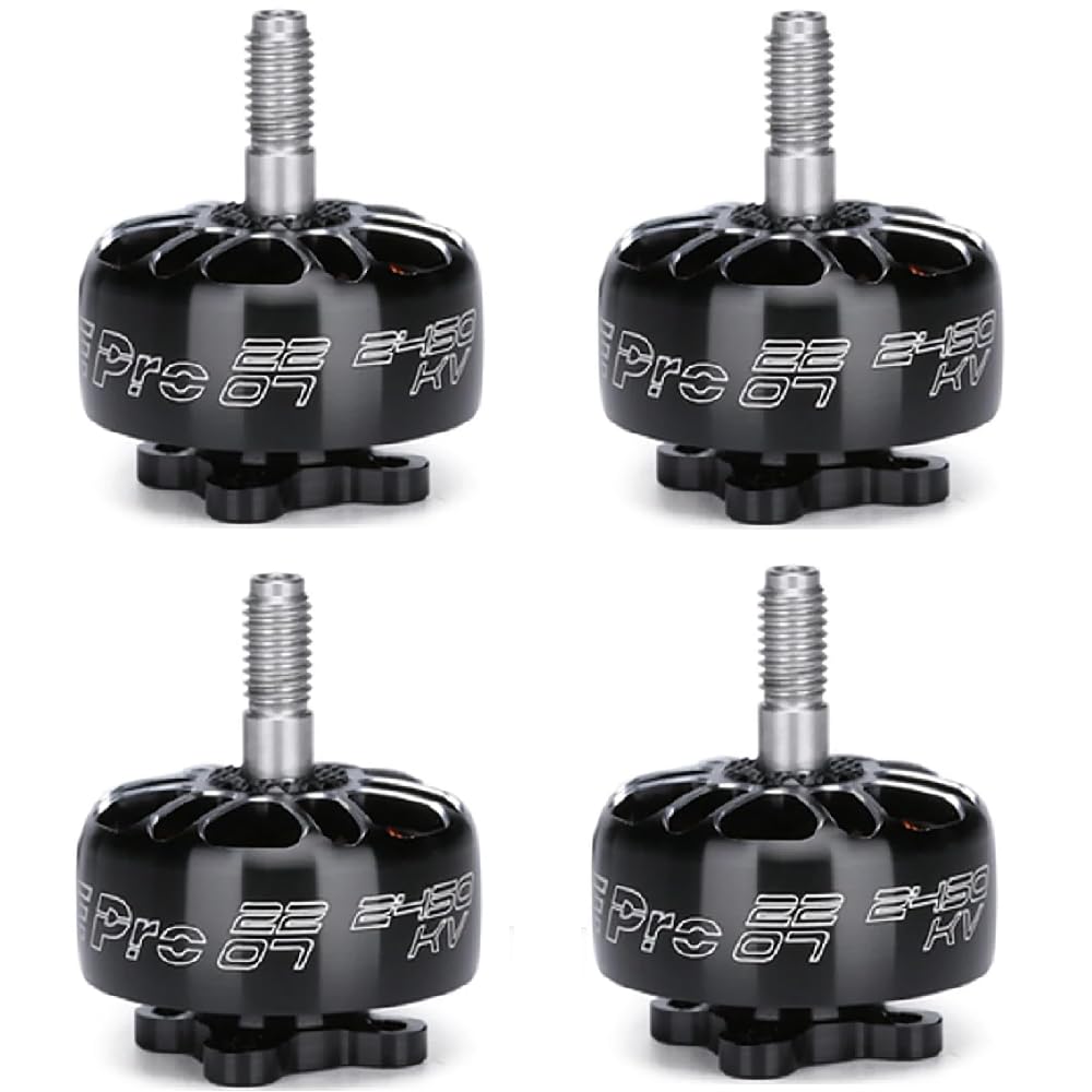XING-E Pro 2207 1800KV 2450KV 2750KV Brushless Motor 2~6S Lipo 5mm Hollow Shaft for 5~6inch Propeller Freestyle Drones (4PCS 2207 1800KV)