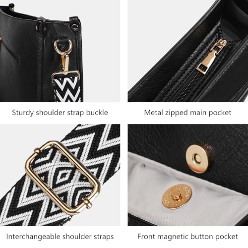 Crossbody Bags for Women Crossbody Purses for Women Hobo Bag Shoulder Bag Handbags with Guitar Strap-7 Pockets4