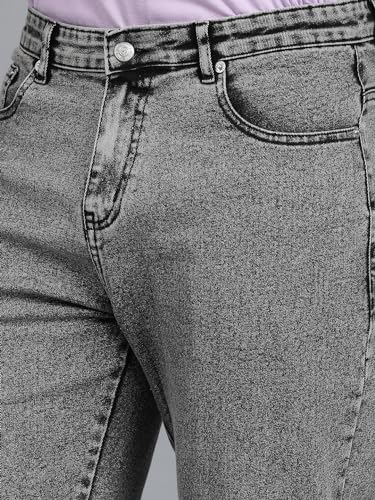 Image of KOTTY Men's Solid Straight Fit /Skinny Fit /Relaxed Fit Comfortable and Strechable Stylish Looking Jeans