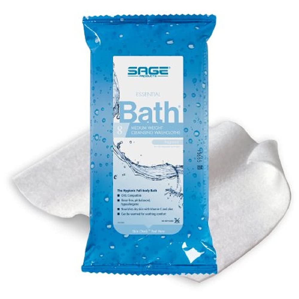 Cellulose/Polyester Bath Wipe 8 X 8 Inch c