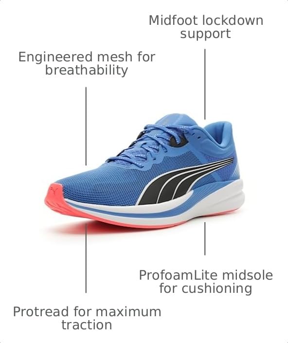 Image of PUMA Mens Redeem Profoam Running Sneakers Shoes