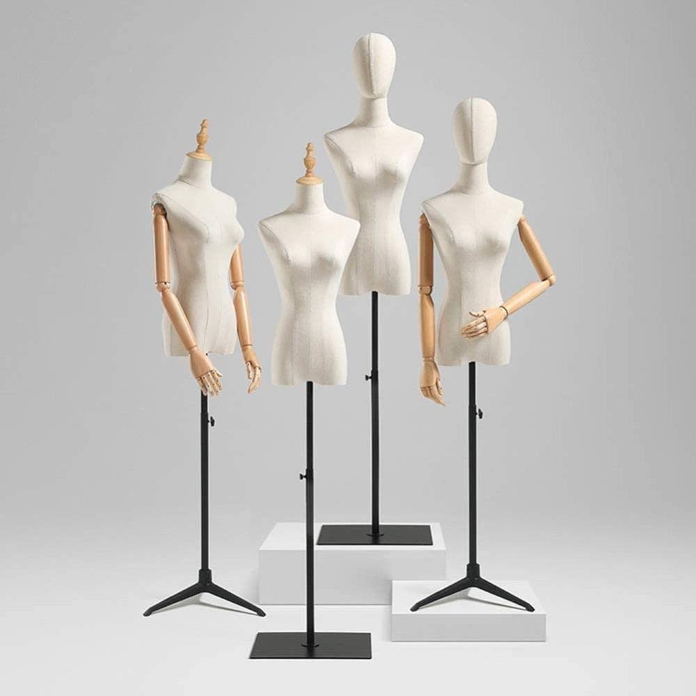 Weibliche Kleiderpuppe - Pinnbarer Torso Mit Standfuß Weiß