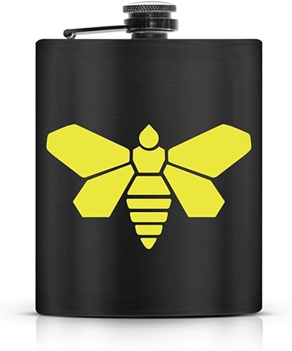 Frasco de 6 oz con logotipo químico de la polilla dorada de Breaking Bad