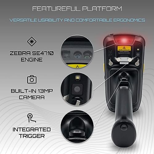 Image of Chainway C6000 Wireless Pistol Grip Barcode Scanner Handheld | SE4710 2D /1D /QR Code Reader, Keyboard, WiFi, Bluetooth | for Inventory Scanning (Build Your Own)