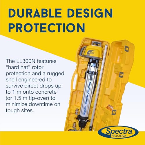 Spectra Precision LL300N-1 Rotary Laser Level Kit inc Tripod & Rod Alkaline by Spectra Precision - Used condition - Image 2