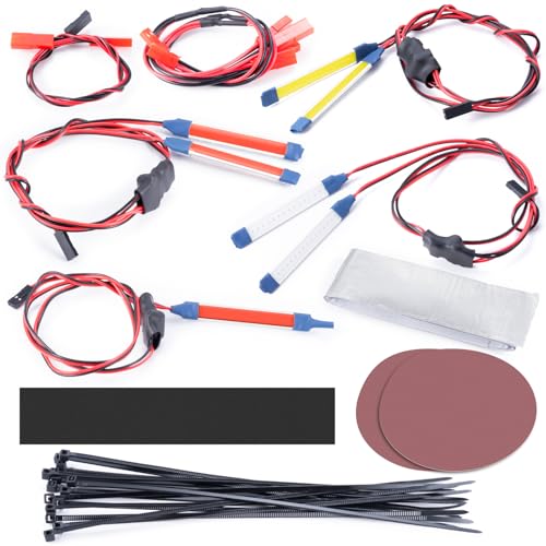 JGGZONE RC Car Light Bar Kit - LED Headlight & Taillight - Compatible with 1/7 ARRMA Mojave 6S EXB