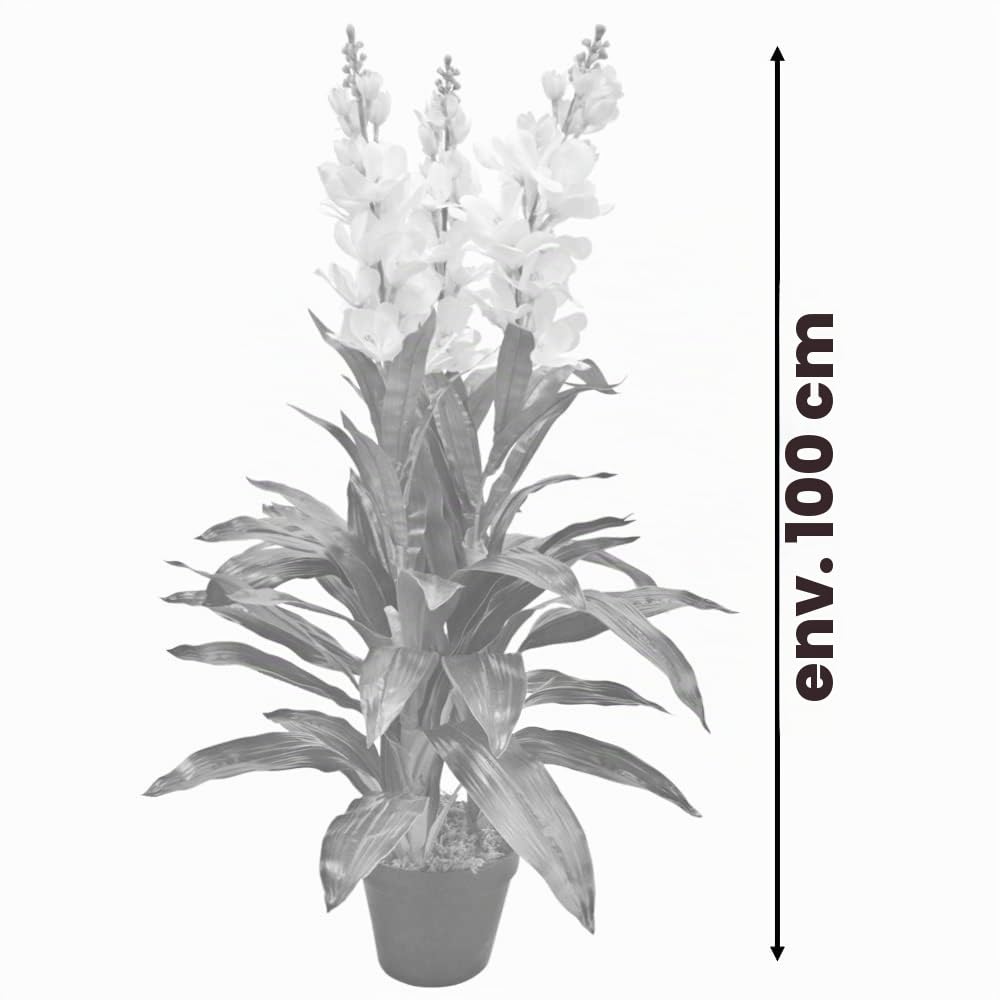 Decovego Giroflée Matthiola Plante Artificielle Artificiel avec Floraisons 100cm