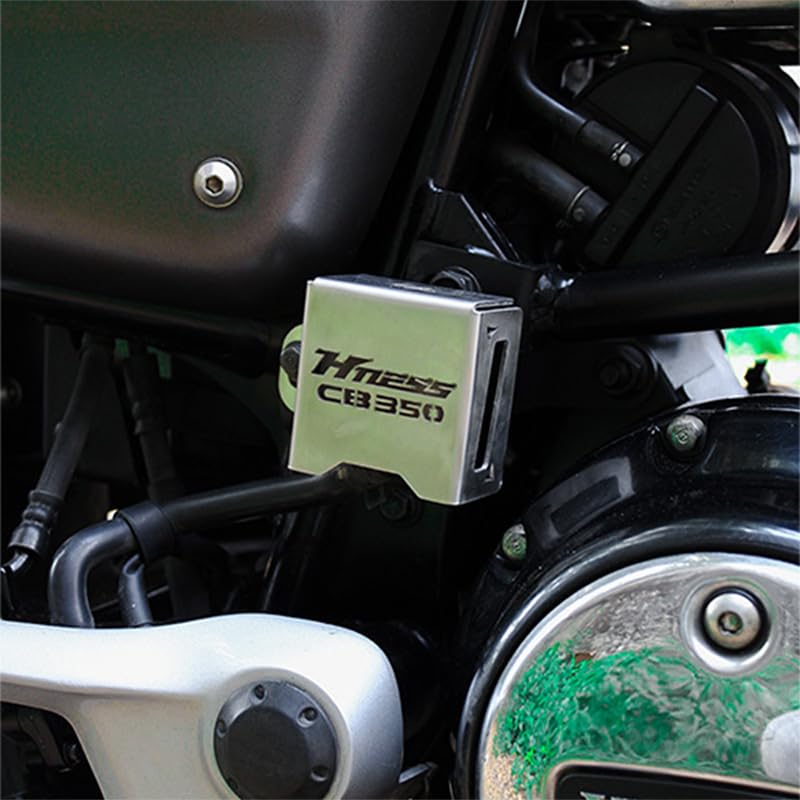 Image of Rear Resevoir Guard Compatible with Honda H'ness CB350 (SILVER) (Pack of 1)