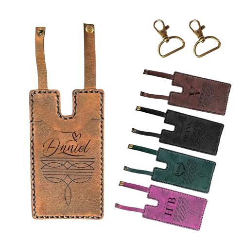 Zloris Custom Boot Wallet with Snap Strap Leather Cowboy Cowgirl Ranch Wallet for Boots Engraved Name Logo Western Wallets Boot Card Holder