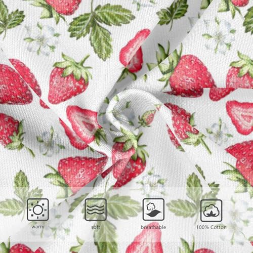 Boys' Exclusive Briefs Toddler Underwear 95% Combed Cotton Boxerbriefs 2T Strawberry Pattern 563
