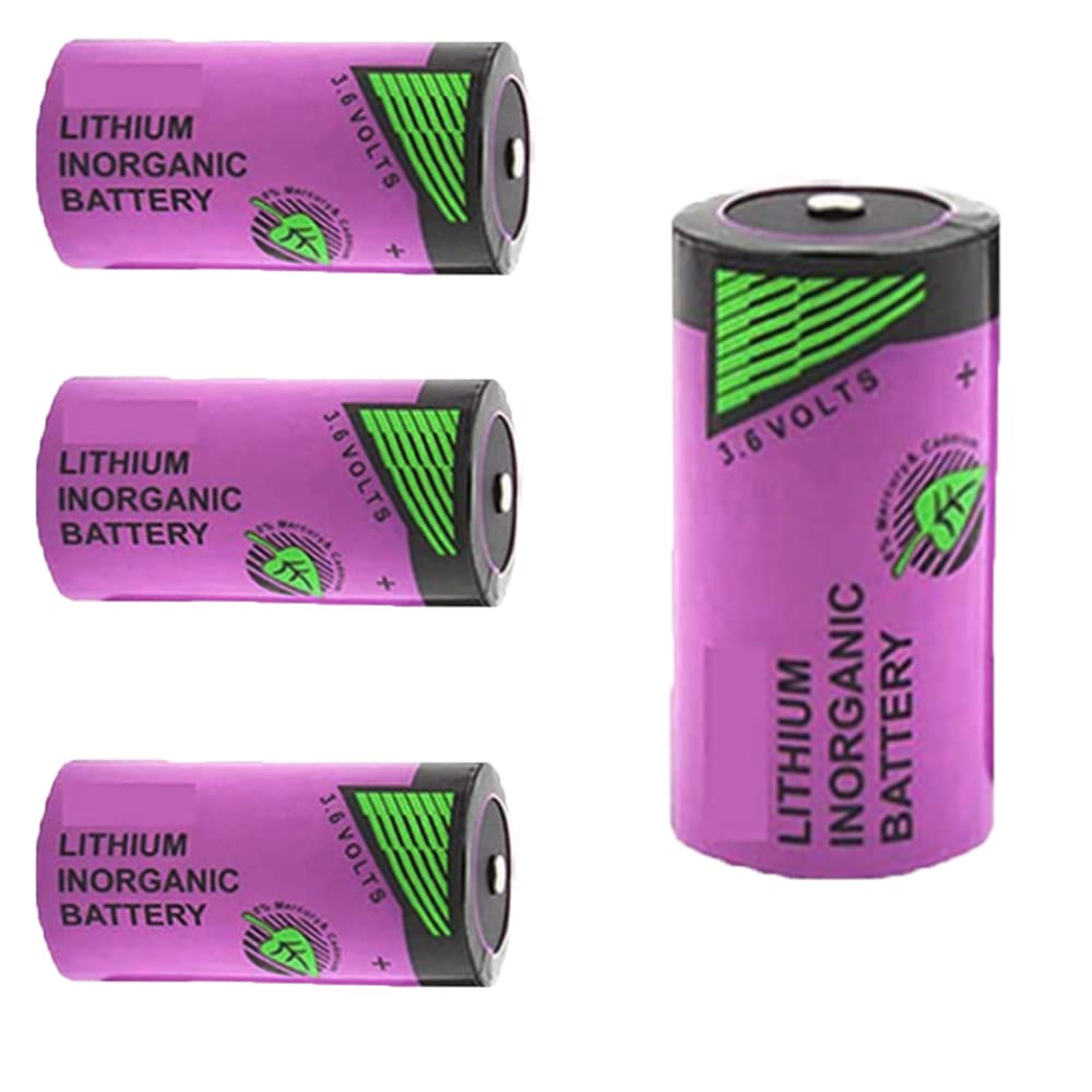 4-Pack TL-5920 Battery for Tadiran 3.6V 8500mAh Lithium C Battery Non-Rechargeable TL-5920 Battery for Tadiran Series Battery