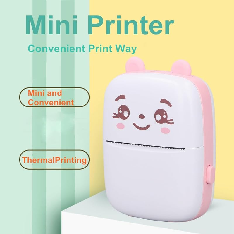 Image of Lambent 𝟏𝟓 𝐘𝐞𝐚𝐫 𝐋𝐨𝐧𝐠 𝐋𝐢𝐟𝐞 𝐖𝐚𝐫𝐫𝐚𝐧𝐭𝐲, Portable Bluetooth Thermal Printer, Mini Wireless Sticker Printer for Phone Photo Label and Memo Printing
