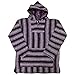 UNISEX BAJA BILLYS CLASSIC MEXICAN WOVEN HOODIE PULLOVER PONCHOS (XL-LARGE, PURPLE)