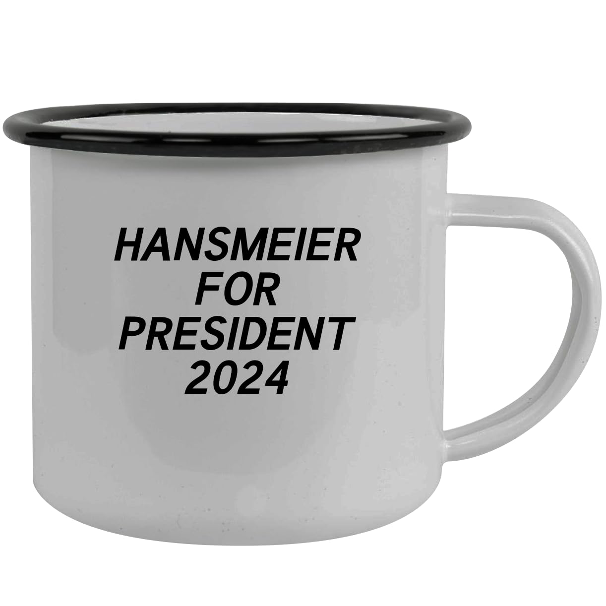 Hansmeier For President 2024 - Stainless Steel 12oz Camping Mug, Black
