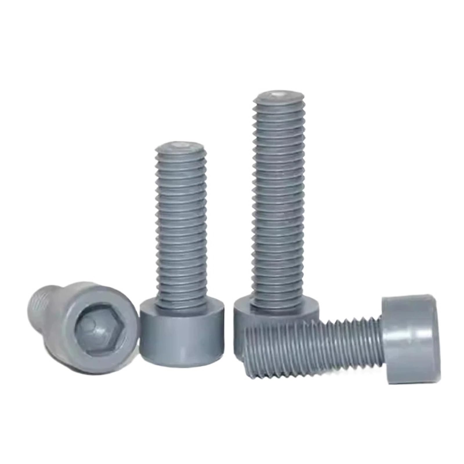 10-50 SZTUK Szare Plastikowe Sześciokątne Gniazdo Śruba Z Łbem Walcowym M3 M4 M5 M6 M8 M10