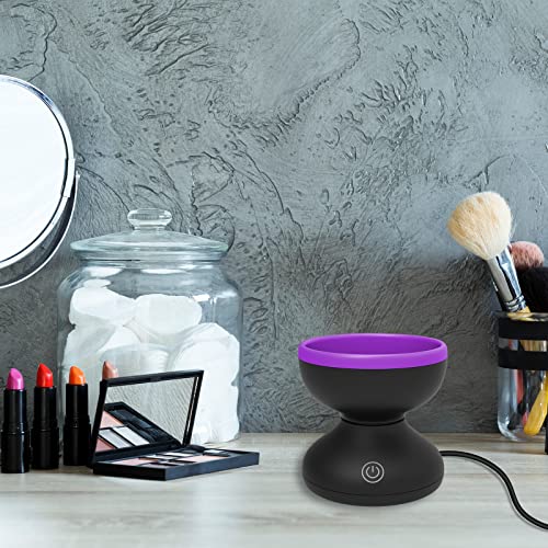 Electric Makeup Brush Cleaner- Catcan Make Up Brush Cleaner Machine For Portable Automatic Usb Cosmetic Brush Cleaner Tools, Brush Cleaner Spinner For All Size Beauty Makeup Brushes #TOP5