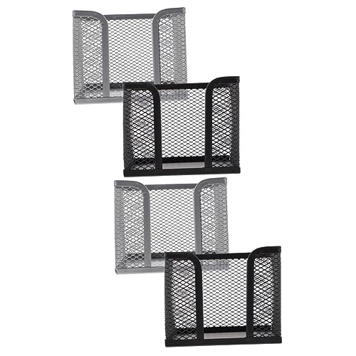 Porte-crayons bloc-notes Operitacx en acier inoxydable et organiseur de bureau carré rigide