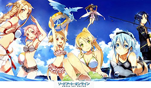 Sword Art Online HOT Summer Beach Bikini PLAYMAT Custom Play MAT Anime PLAYMAT #101