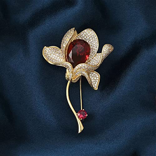 Broche de lirio y broche de flor a la moda complementos de lujo para vestidos 2