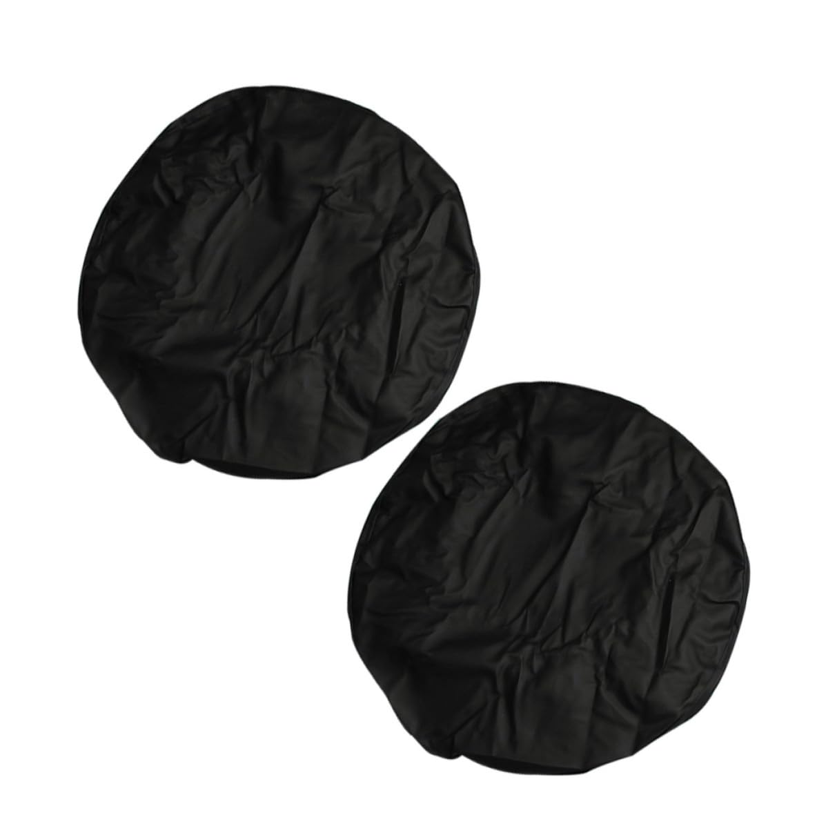 2 Stück Reifenabdeckung für Reserverad und Rad 15 Zoll PVC Schwarz