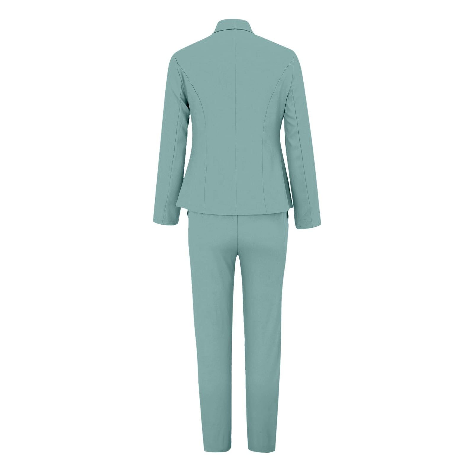 Hosenanzug Damen Elegant Festlich Business Zweiteiler Blazer Anzughose Einfarbig Anzug Set Revers Slimfit Damenanzug Büroanzug Freizeitanzug Sportlich Mode