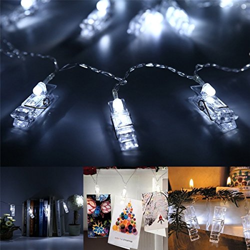 LED Foto Clip Stringa di Luci,KINGCOO Batteria 20