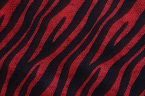 Women's Zebra Print Super Soft and Silky Fashion Pashmina Shawl Wrap Scarf - Red2