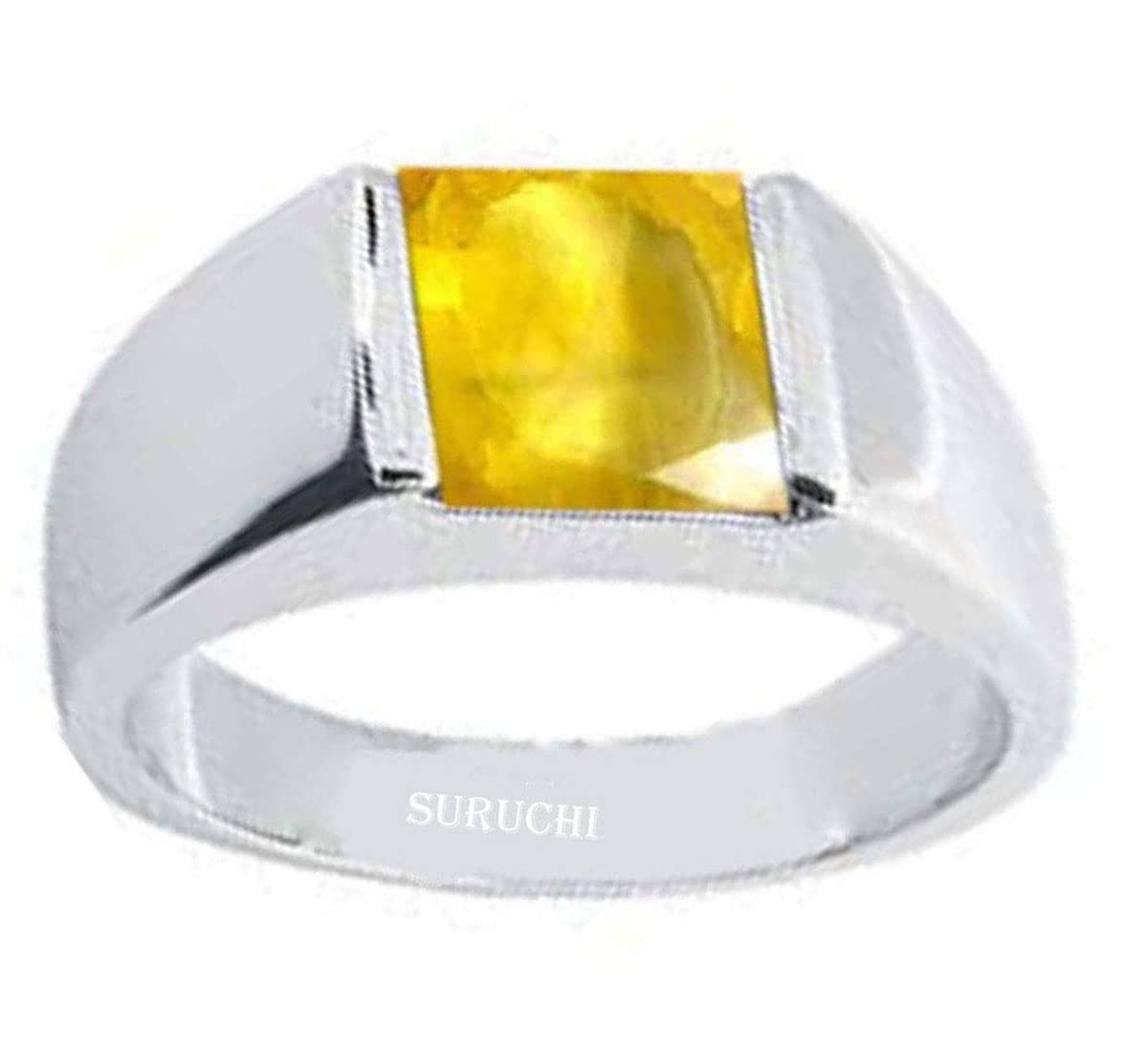 See full amazon price history chart for Suruchi Gems & Jewels Sterling Silver Yellow Sapphire/Pukhraj Astrological Gemstone/Square Shape 3.25 Ratti or 3 Carat 925 Bis Hallmark Ring for Men & Women Suruchi Gems & Jewels Sterling Silver Yellow Sapphire/Pukhraj Astrological Gemstone/Square Shape 3.25 Ratti or 3 Carat 925 Bis Hallmark Ring for Men & Women (B08XY6LQJK) Amazon Price History, Amazon Price Tracker