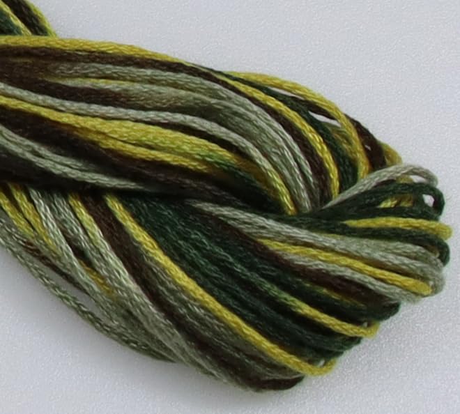 Image of KCS Big skeins of 25 Meters Size 25 Color Variegated Cross Stitch Stranded Threads,6 skeins,4521