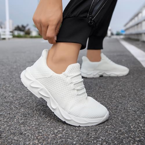 Image of DLWKIPV Mens Running Shoes Tennis Walking Shoes Comfortable Breathable Lightweight Non Slip Fashion Casual Sneakers Workout Gym Shoes for Running