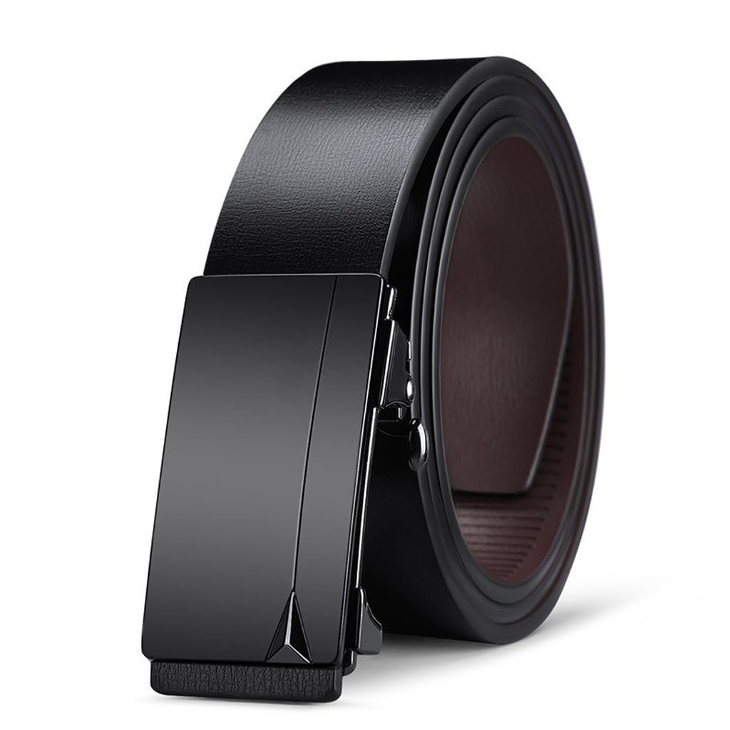 Belt Mens Leather Automatic Buckle Business
