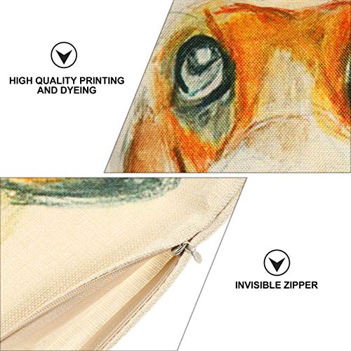 CLISPEED Capa de Almofada de Algodão Com Impressão de Cão Capas de Almofada de Linho Capa de Almofad