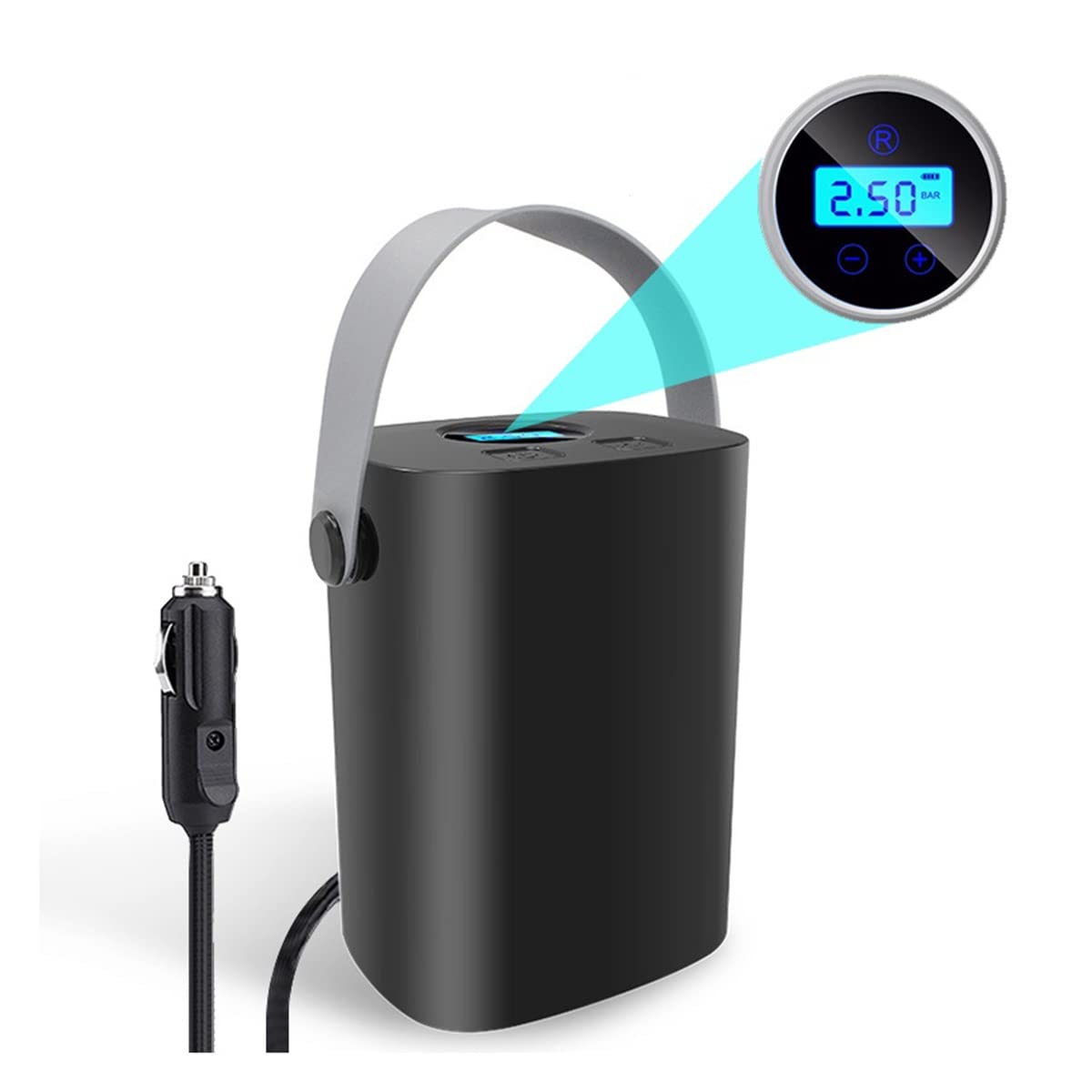 Pompa zatapialna Bezprzewodowa Kompresor Powietrza Przenośna 15 0PSI Opona Flauszowa Pompa Powietrza do Opon Samochodowych 12V Pompa transferowa (Color Name: Wired Digital Style)