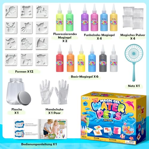 Magic Water Elf Bastelset Kinder - DIY Squishy Wasser Gel Set Basteln Mädchen Jungen Montessori Spielzeug ab 3 Jahre… – Ansicht 6