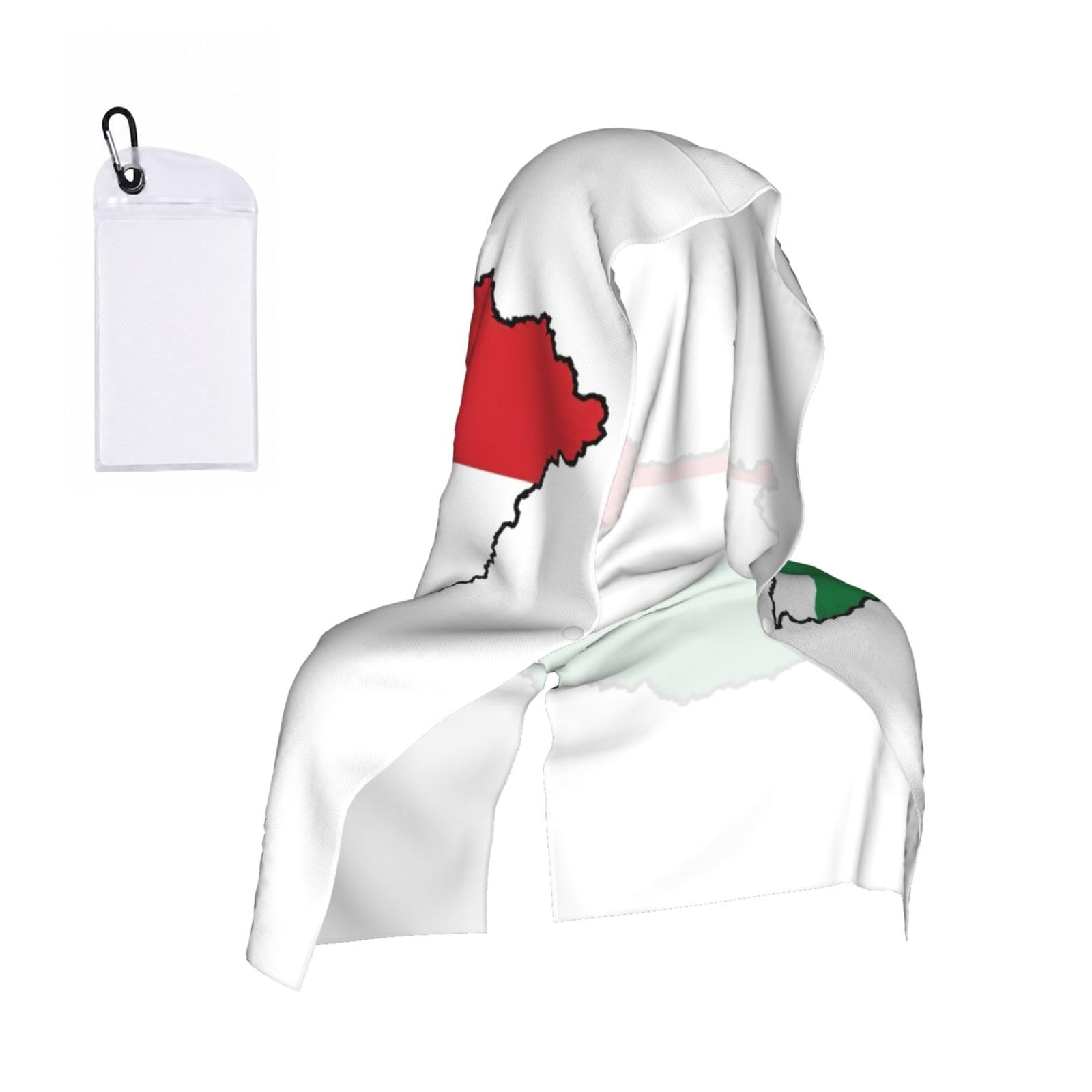 ZYJHYY Hungary Flag Map Print Unisex Swimming Towel Practical Camping Towel Skin-Friendly Cooling Towel For Workout Training